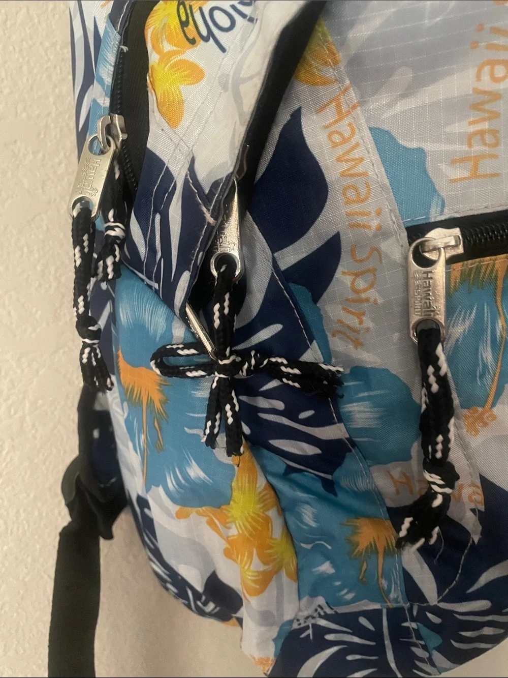 Blue Floral Men's Backpack